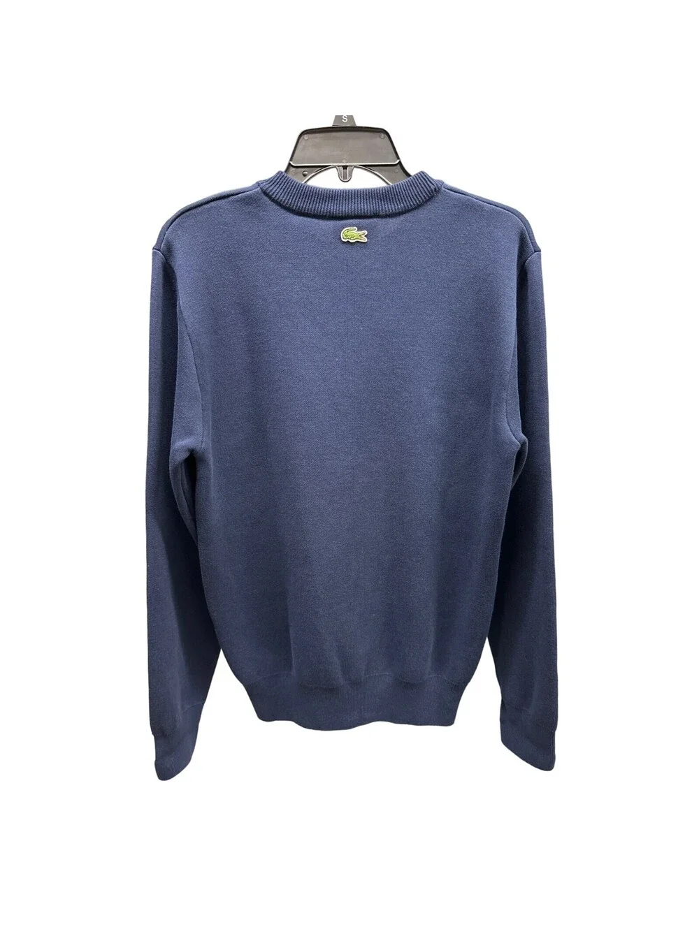 NEW Lacoste Made in France Embroidered Classique Croc Sweater Small